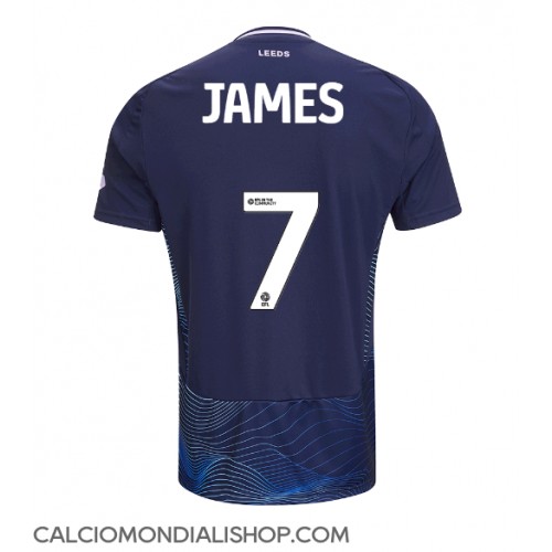 Maglie da calcio Leeds United Daniel James #7 Terza Maglia 2024-25 Manica Corta